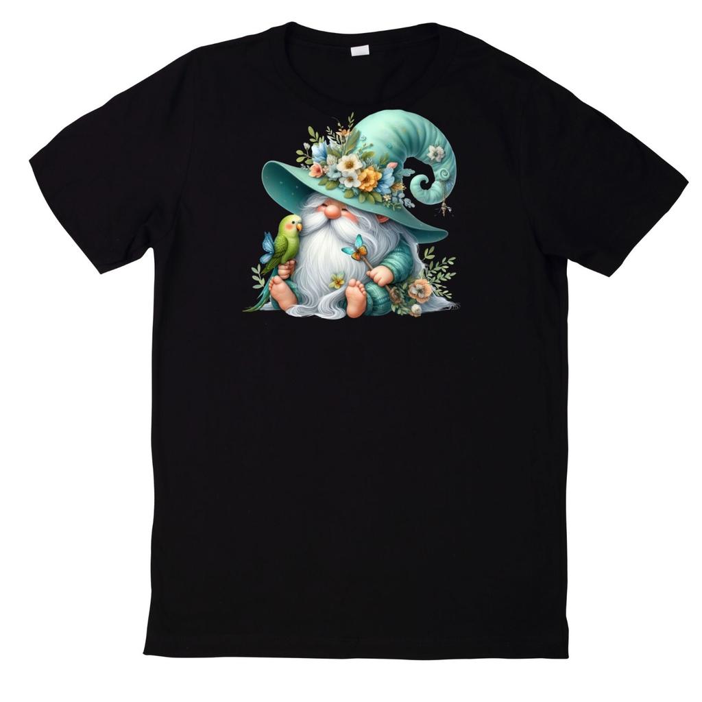 T-Shirt Funny Dwarf and Animal Motif CottonWill Open In a New Window or Tab