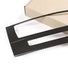 For BMW 3 Series E90 E92 E93 2005-2012 ABS Car Styling Center Console CD Volume Control Panel Frame Carbon Fiber Texture Trim