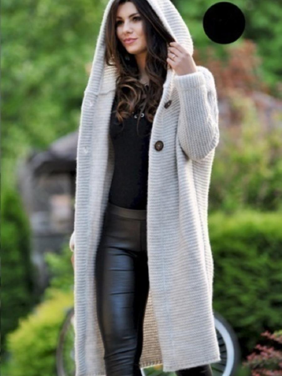 

Autumn Bestseller Amazon Knit Sweater Women s Long Sleeve Cardigan M бежевий