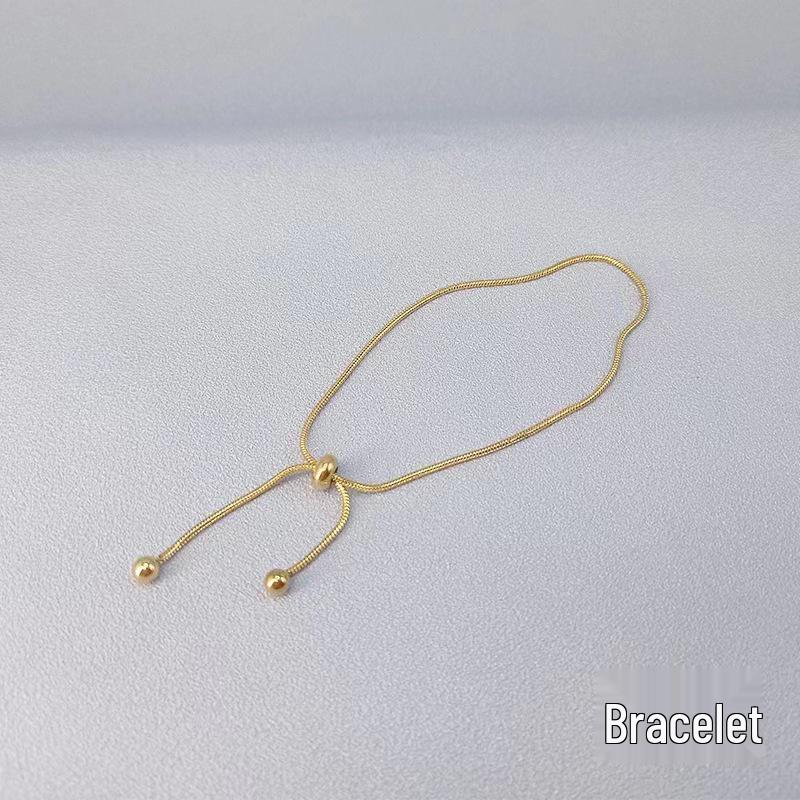 Women's Fashion Titanium Steel Bracelet: Elegant Japanese & Korean Design, Non-Fading Stainless Steel, Versatile Jewelry.