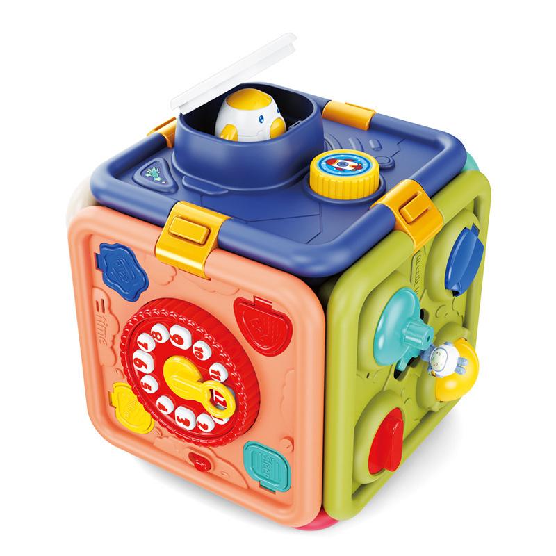 Multifunctional Music & Puzzle Hexahedron for Children's Early Education
