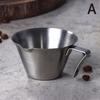 1Pc 100Ml Espresso Measuring Cup With Handle Stainless Steel Coffee Shot Coffee Pouring Cup Home Kitchen Measuring Accessories