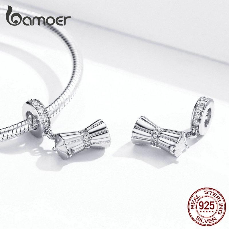 BAMOER 925 Sterling Silver Afternoon Tea Pot Coffee Cup Pendant Charm for Original Bracelet Jewelry