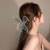 Hair Claw Colorful Clear Glitter Tassel Butterfly Side Clip Fairy Ear Headwear Crystal Hairpin