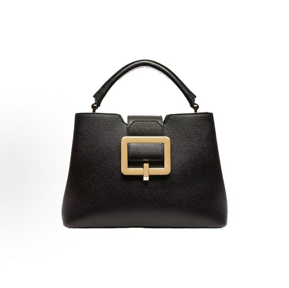 

Bally Jorah Series Logo Leather Handle Tote Bag Women Tote Bags Black 6230626 Basic Set (Bag+Dust Bag)