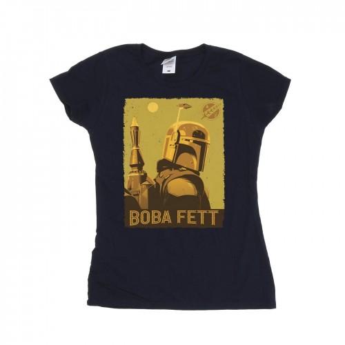 STAR WARS Womens/Ladies The Book Of Boba Fett Planetary Stare Cotton T-Shirt