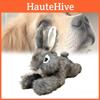 Realistisches Plüsch-Kaninchen-Hundespielzeug, langlebig, kaubeständig, quietschendes Spielzeug für kleine Hunde