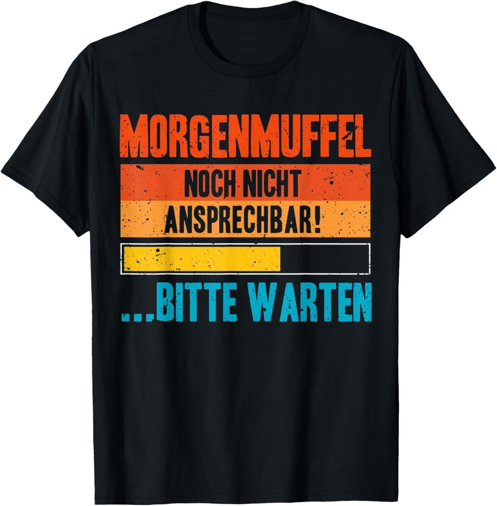 Funny Morgenmuffel Loading | Late Sleeper Tired Saying T-Shirt
