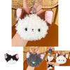 Cute Plush Devon Rex Cat Coin Pouch Keychain Ideal For Earphone And Key Holder