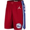 Jordan x NBA Philadelphia 76ers Statement Edition Basketball Shorts Men's University Red DO9438-657