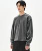 Sobeomeonteu 460G Crop Pigment Long Sleeve - Charcoal -