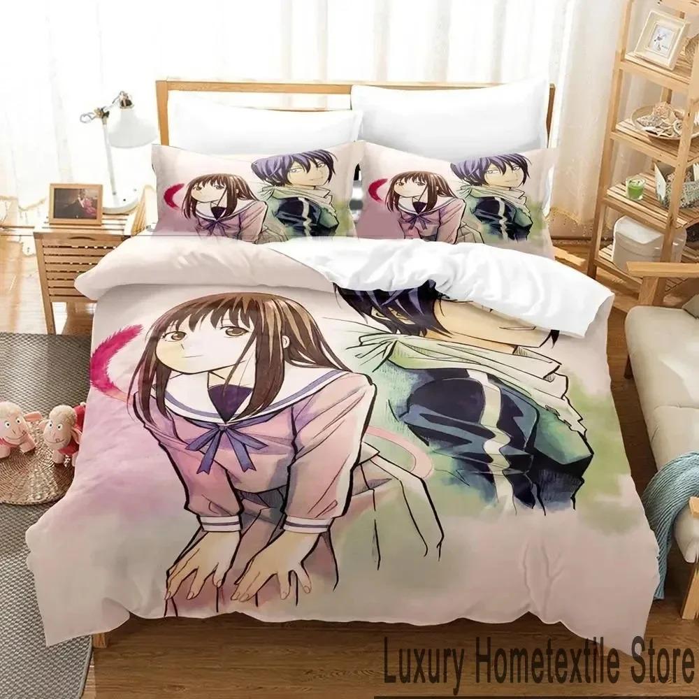 

3D Принт Аниме Норагами Постельный Комплект Пододеяльник Комплект для Кровати Покрывало Наволочка Одеяло Кинг Квин Размер Мальчики Взрослый Постельный Комплект EU Single 135x200cm