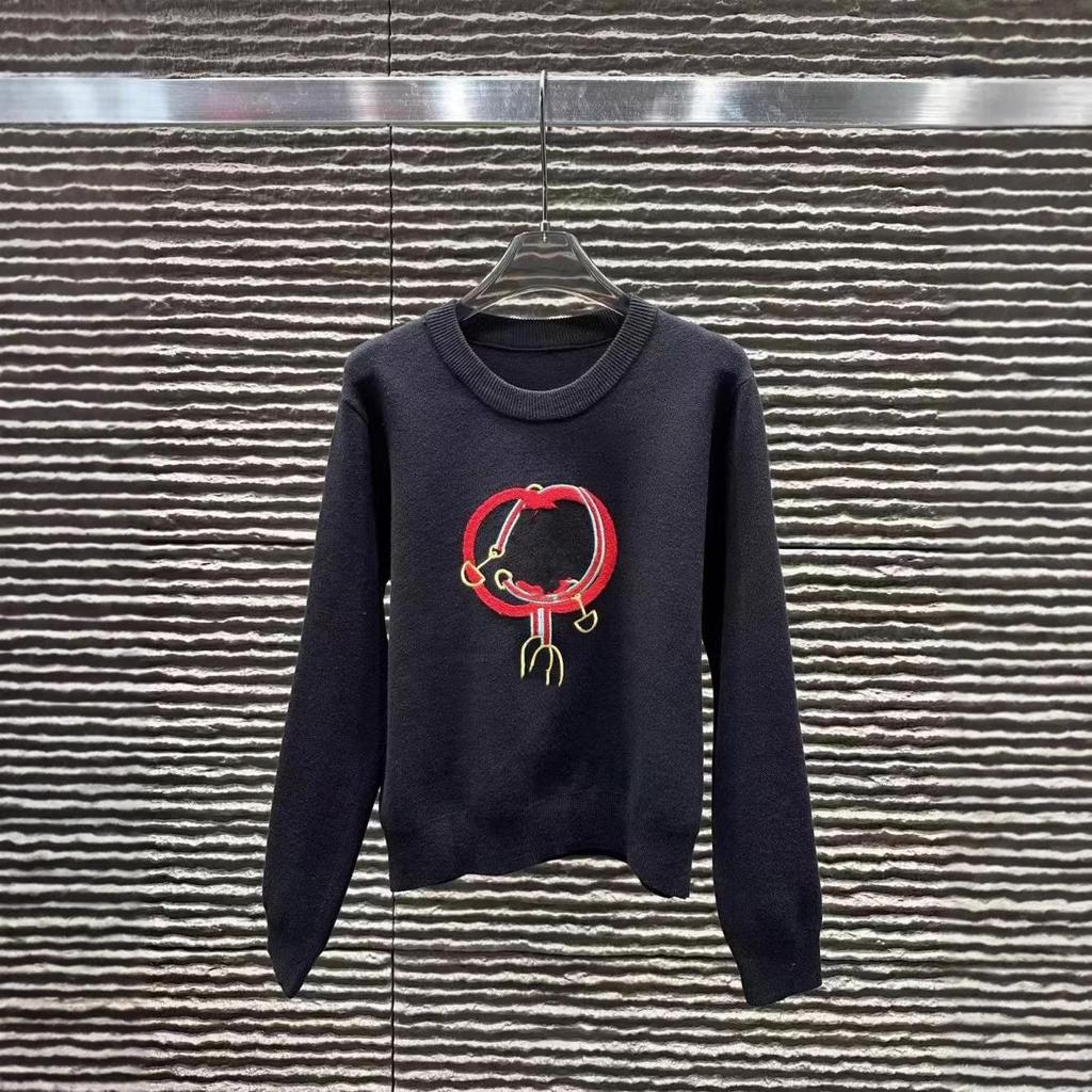 G Brand 2025 Winter Embroidered Knit Pullover