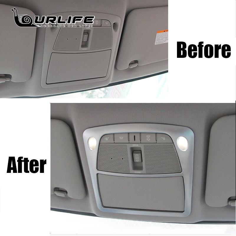 Kryt předního a zadního čtecího světla pro Nissan X-trail XTrail T32 Rogue 2014- Dekorativní interiérové čtecí světlo