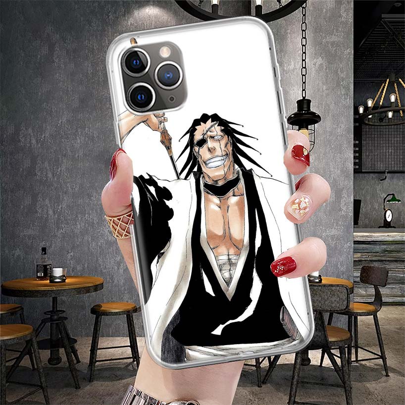 Zaraki Kenpachi Bleach Soft Phone Case For IPhone 11 17 Air 16E 16 Pro Max 15 + 14 Plus 13 Mini 12 Apple 7 SE 8 Fundas Coque 11