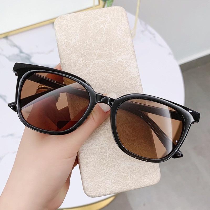 10pcs Sunglasses Men's Retro Glasses Big Face High-Profile Figure Orange Trendy Hip Hop Sunglasses Women's Korean Sunglasses