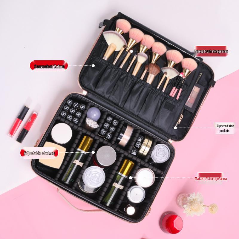Large Capacity Portable Waterproof Makeup Artist Travel Bag