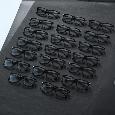 20 PCS Square Frame Anti Blue Light Glasses Fashion Clear Lenses For Office Reading Daily Life