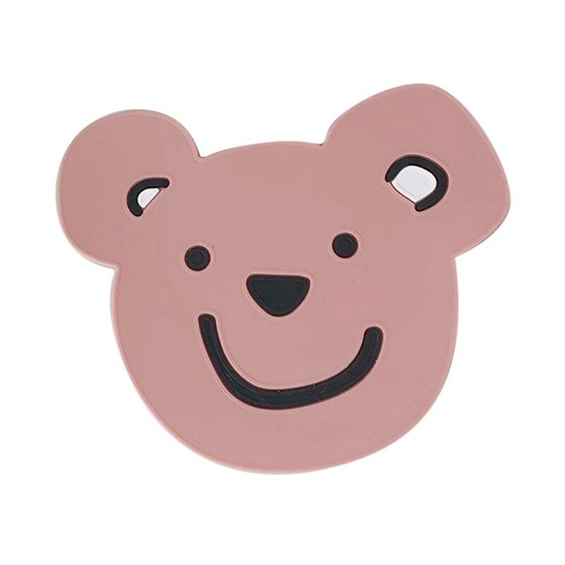 Cartoon Animal Bear Silicone Coaster Non-slip Insulation Cup Mat