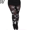 Halloween & Christmas Cartoon Print Stockings - Festive Pantyhose for Holiday Parties & Costume Props