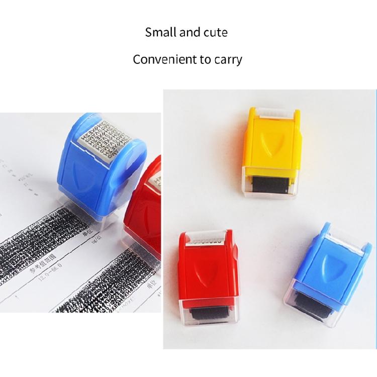 Privacy Protective Roller Stamper with Dustproof Lid Identity Theft Prevention Stamper Roller for Document Mail Address