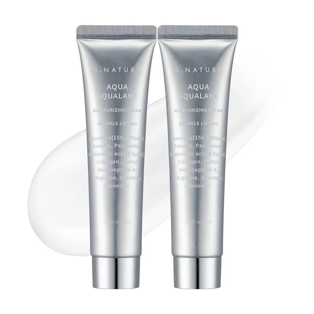 S.NATURE Aqua Squalane Moisturizing Cream Deep Hydration Barrier Care 60ml Double Set (60ml+60ml)