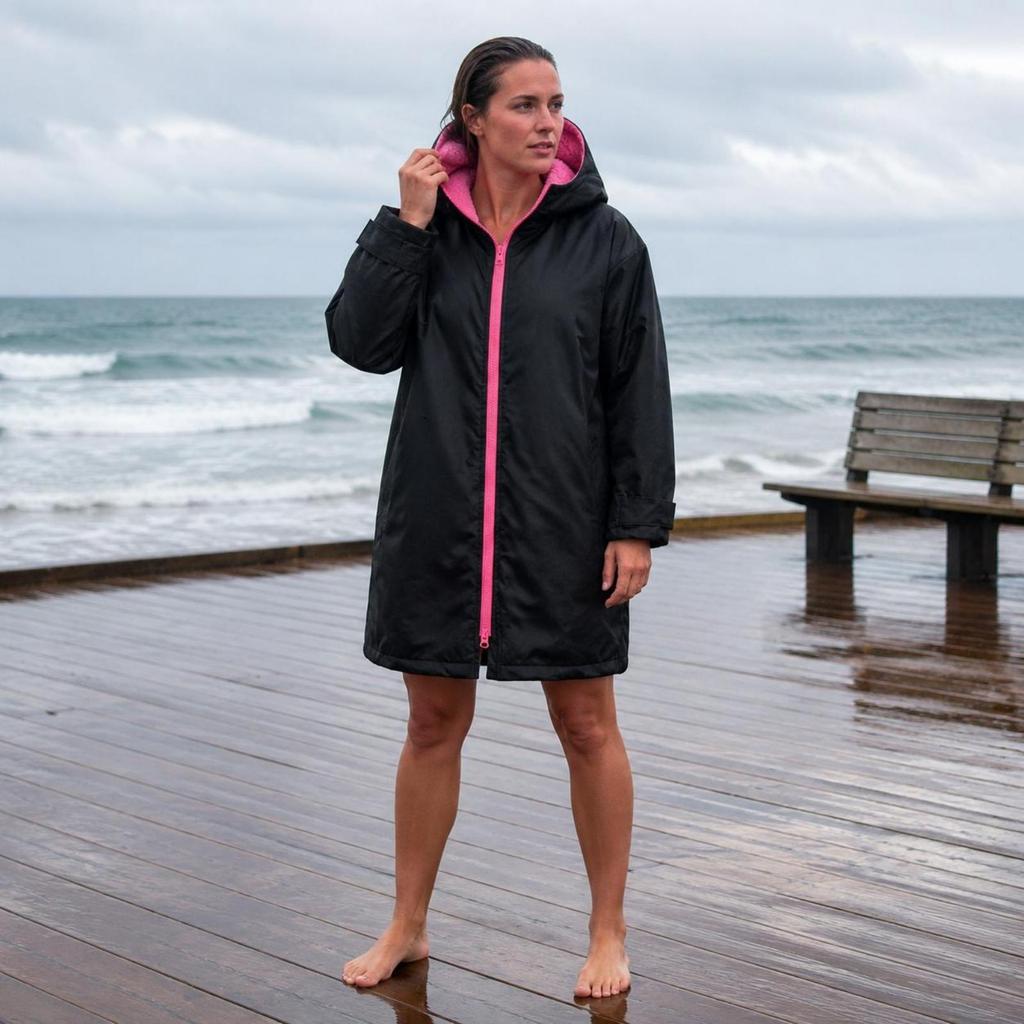 Hooded Changing Robe Warm Surf Poncho Thick Windproof