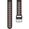 Universal Silicone Strap 20mm, Black / Red