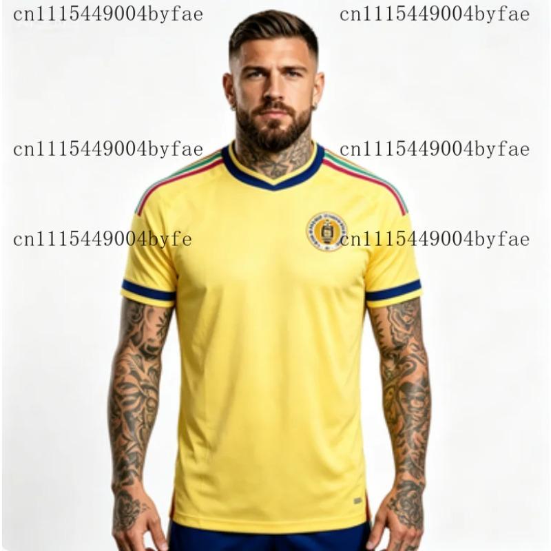 2026 Nueva Camiseta de Fútbol para Hombre Fans Federashon Futbol Korsou Curacao Transpirable de Verano Top Amarillo Pálido Camiseta para Niños
