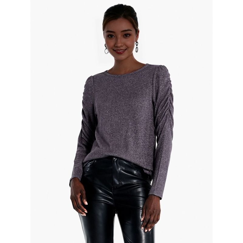 

Neck Wrinkle Sleeve Sweater European and American plus Size Women s Clothes Long Sleeves Base Clothing 24 Fall and Winter New Versatile Slim Looking Dark gray + flower line Tops XS