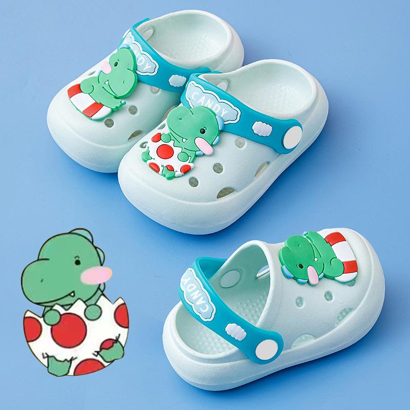 Kids' Cute Bear Non-Slip Summer Slippers: Soft Sole, Cool Clogs for Boys & Girls