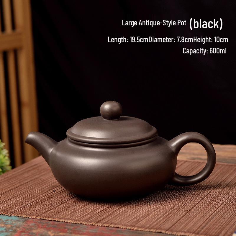 Yixing Zisha Zhuni Teapot Set with Tea Infuser – Available in 170ml, 280ml, 450ml, and 580ml Sizes
