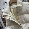 Autumn and Winter New Button Stand-up Collar Down Vest Women's Short Fashion White Duck Down Vest