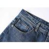 Blugi pentru bărbați în stil clasic Pantaloni largi din denim micro-stretch de afaceri Pantaloni casual pentru bărbați Îmbrăcăminte de stradă