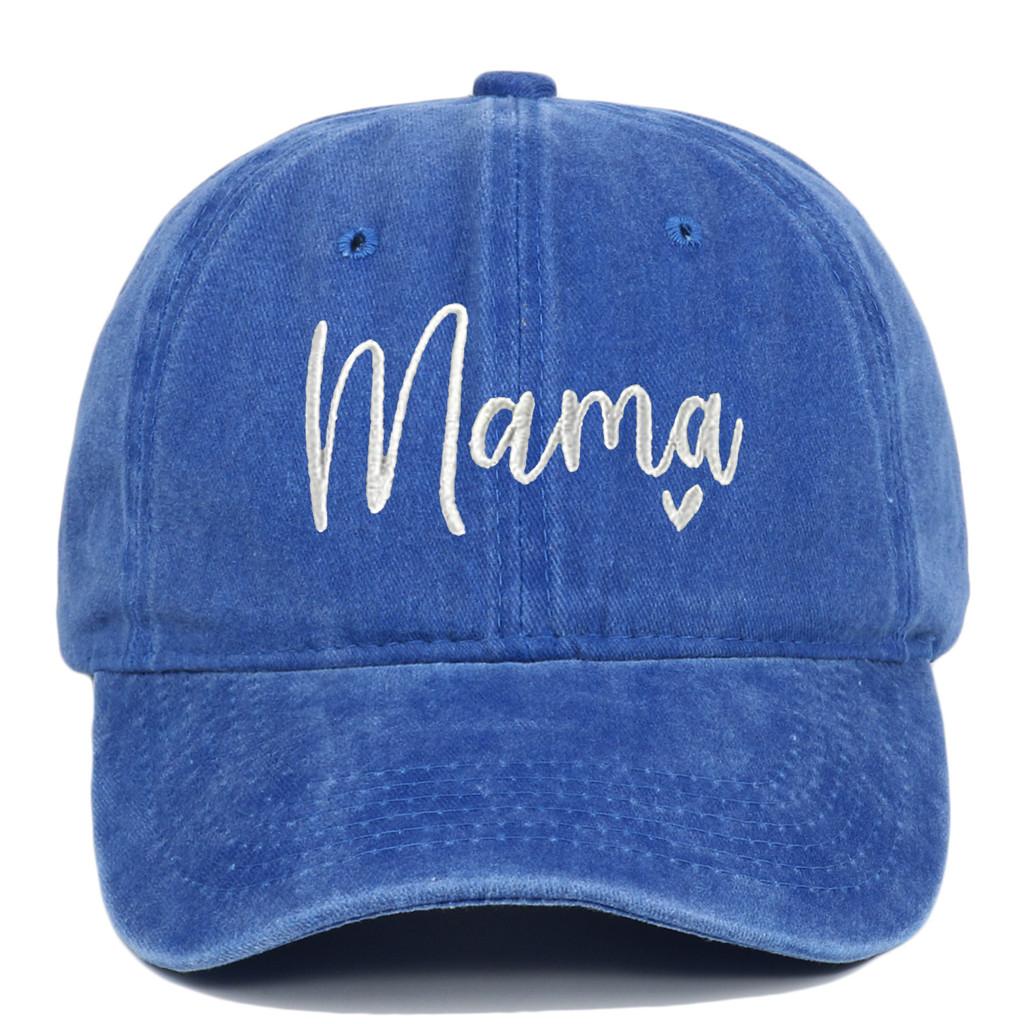 Classic Mama Embroidered Baseball Cap With Adjustable Fit For Casual Wear