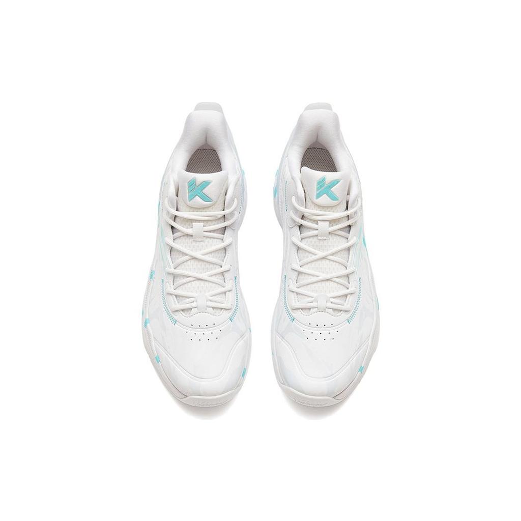 Anta KT3 KT Slip Resistant Abrasion Resistant Low Top Basketball Shoes Men's White Blue 112311605-1