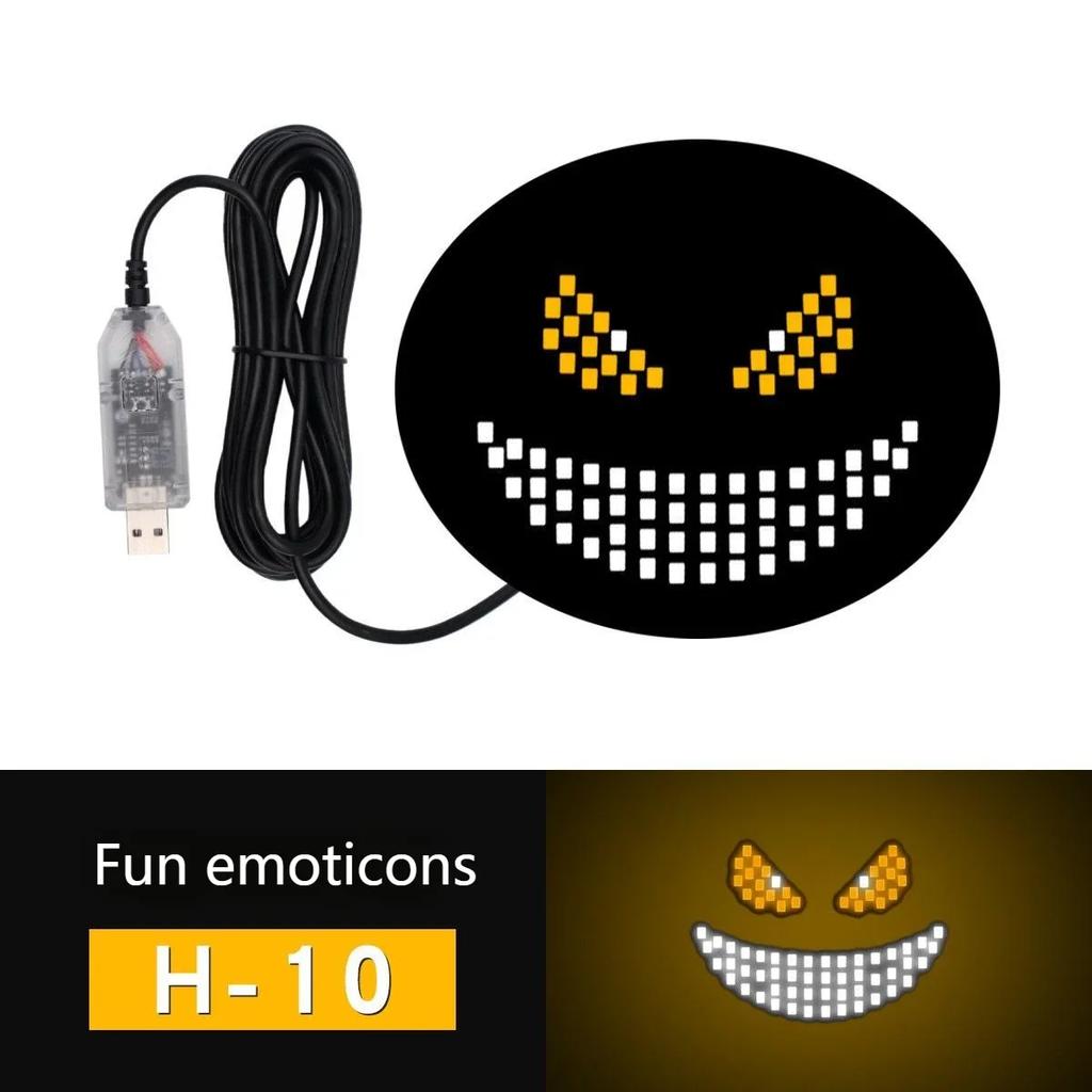 Ojo de Diablo Luz LED Decorativa para Coche Luz de Advertencia para Ventana Trasera Luz Ambiental Ojo de Diablo Accesorios de Decoración para Coche
