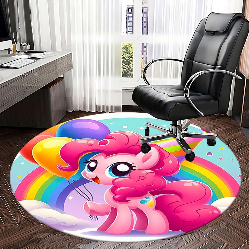 Pinkie Pie,Balloon Party Chair mat Round Rug Office carpet, Non slip, Suitable for Living Rooms, Bedrooms,Decor1205646a