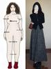 Plus Size Floral Slimming Dress Two-Piece Set for Women - Elegant Autumn Outfit