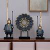 3 Pieces Terracotta Warrior Figurines Tabletop Souvenir Cultural for Living Room