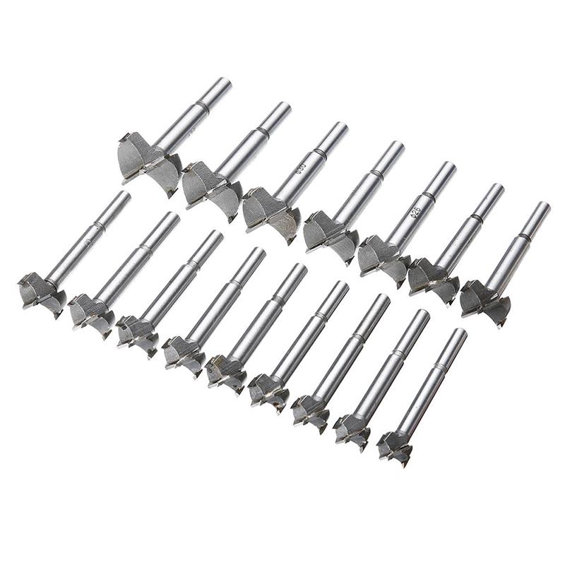 16PCS Woodworking Drill Bit Set Boring Hole Saw Cutter Wood Tools 15-35mm