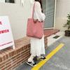 Casual Plaid Flower Women Shopping Bag Large Capacity Ladies Daily Tote Handbags Cott Cloth Double-sided Girls Shoulder Bags