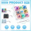4/9 Keys LED Light Up Keychain Keyboard Clickable Button Fidget Stress Anxiety Relief tool Portable Office Decor Birthday Gift