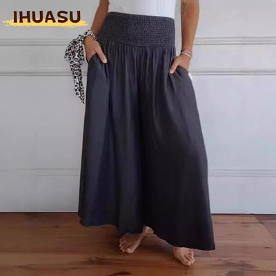 Women's Fashion Casual Solid Color Print Pants & Capris
