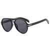 PC Double Beam Large Frame Retro Toad Glasses Sunshade UV Resistant Sunglasses Men's Pilot Sun Glasses UV400 Glasses