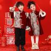Festive Winter Hanfu & Tang Suits for Boys and Girls - Thickened New Year Clothing