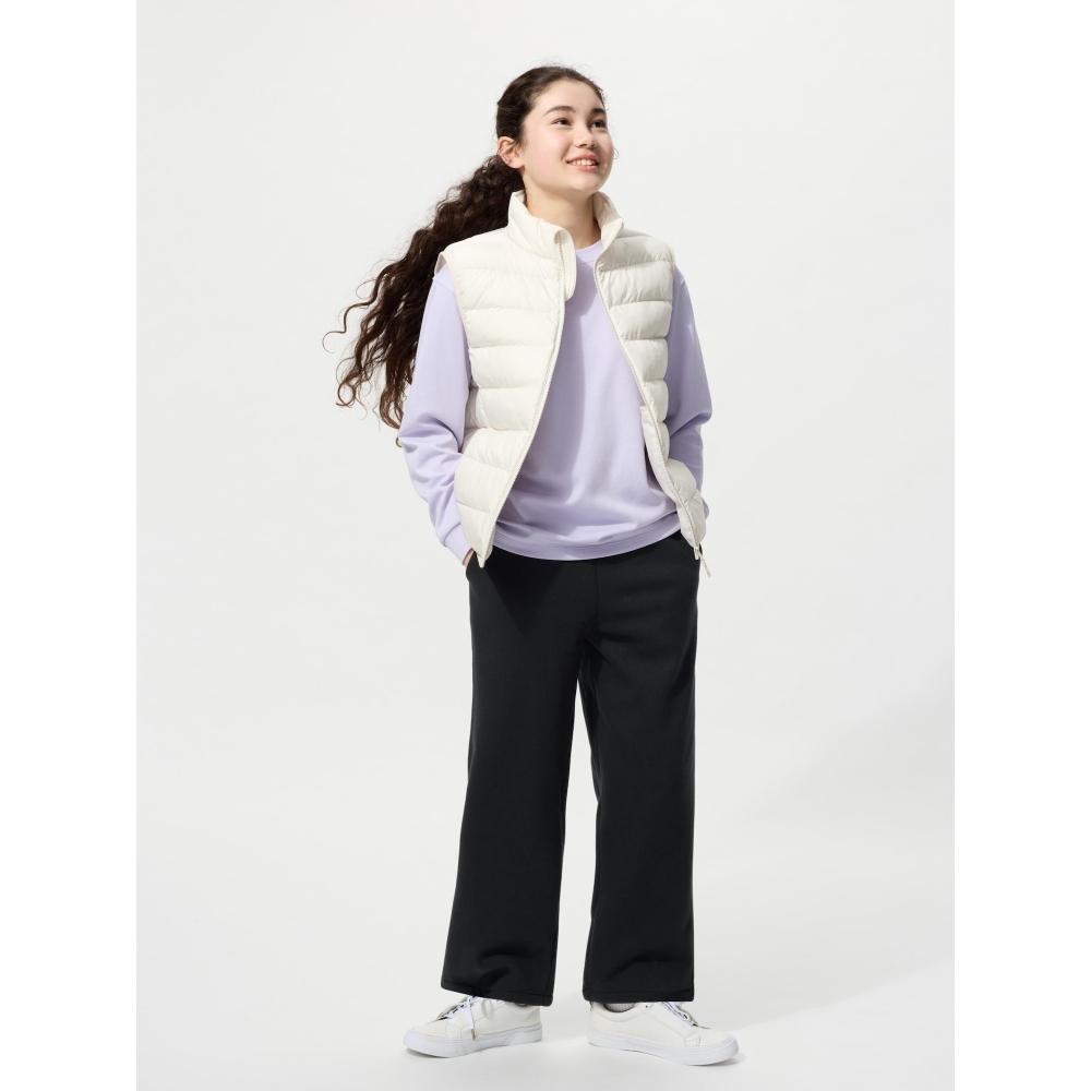Uniqlo Girls Boa Sweat Wide Pants