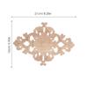 Carved Onlay Wood Applique Decoration Ornaments for Crafts Unpainted Frames The Flowers