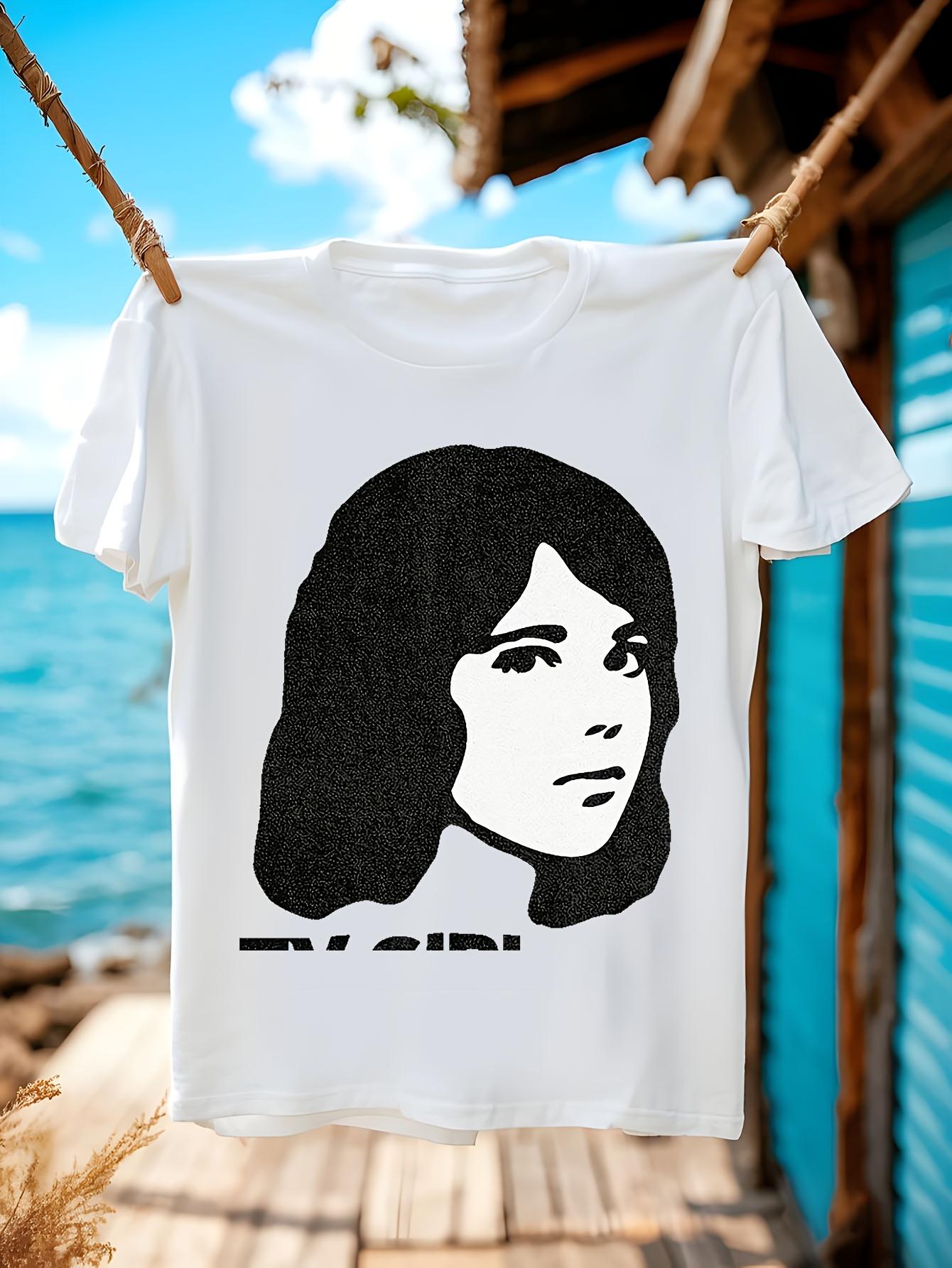 White TV Graphic Tshirt Graphic Tshirt - Minimalist Black... XXL