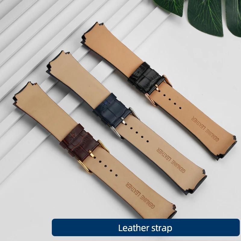 Классический 22 мм синий ремешок из натуральной кожи для часов GUESS W0040G3 W0247G3 — фото 4